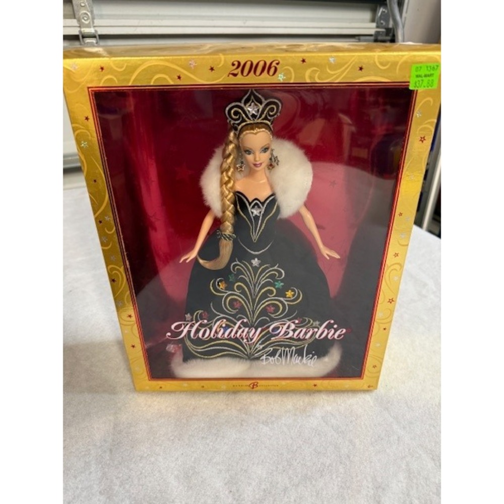 2006 Holiday Barbie Doll Bob Mackie Collector Edition‎ Black Gown